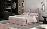 Кровать NORE Amber, 140x200 см, розовая