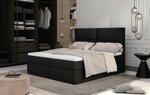 Кровать NORE Amber, 140x200 см, черная