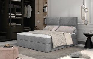 Кровать NORE Amber, 140x200 см, светло-серая цена и информация | Кровати | kaup24.ee
