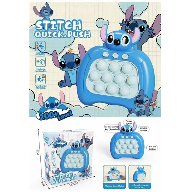 Stitch Pop It Game – Pop It Pro valgustusmäng Quick Push Fidget WELLNGS цена и информация | Fännitooted mänguritele | kaup24.ee