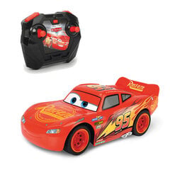 Радиоуправляемая гоночная автомодель Simba Cars 3 Lightning McQueen Turbo Racer, 17 см цена и информация | Развивающий мелкую моторику - кинетический песок KeyCraft NV215 (80 г) детям от 3+ лет, бежевый | kaup24.ee