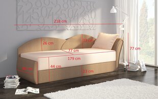 Диван - кровать NORE Aga, серый/светло-коричневый цена и информация | Диваны | kaup24.ee