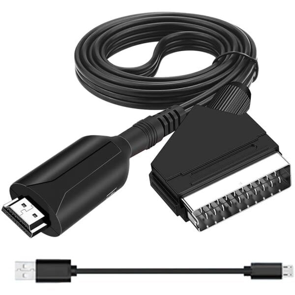 Scart-HDMI-muundur, kõik-ühes SCART-HDMI-adapter, 1080P hind ja info | TV vastuvõtjad, FM, videokaardid | kaup24.ee