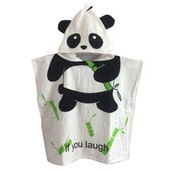 Laste kapuutsiga rätik puuvillane kapuutsiga vann/rand Poncho Panda hind ja info | Mänguasjad kassidele | kaup24.ee