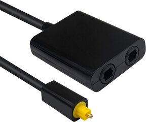 Toslink Splitter 1 на 2 цифровой оптический аудио разветвитель 1 в 2 выхода аудио адаптер кабельный разветвитель цена и информация | Смарттехника и аксессуары | kaup24.ee