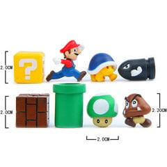 Klassikaline 3D Super Mario külmkapi tugev magnetpulk 10 tk B hind ja info | Jalgpalli varustus ja riided | kaup24.ee