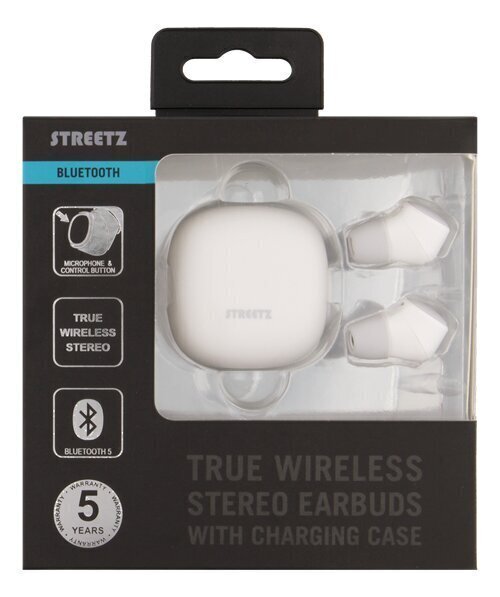 Streetz TWS-0002 True Wireless White hind ja info | Kõrvaklapid | kaup24.ee