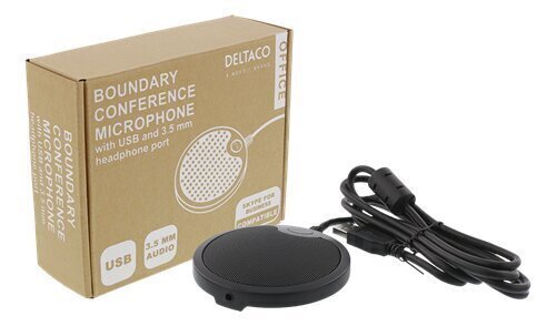 Universaalne mikrofon Deltaco DELC-0002, must hind ja info | Mikrofonid | kaup24.ee