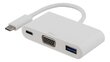 Deltaco USBC-1069, USB-C, VGA, 0,1m hind ja info | USB jagajad, adapterid | kaup24.ee