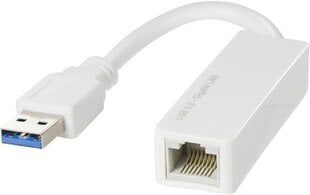 Deltaco USB3-GIGA4, USB-A/RJ45 цена и информация | Кабели и провода | kaup24.ee