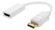 Deltaco DP-HDMI44, DisplayPort, HDMI, 0.2m цена и информация | USB jagajad, adapterid | kaup24.ee