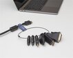 Deltaco HDMI-AR2, HDMI, DVI, USB-C, DisplayPort, Mini DisplayPort hind ja info | Kaablid ja juhtmed | kaup24.ee