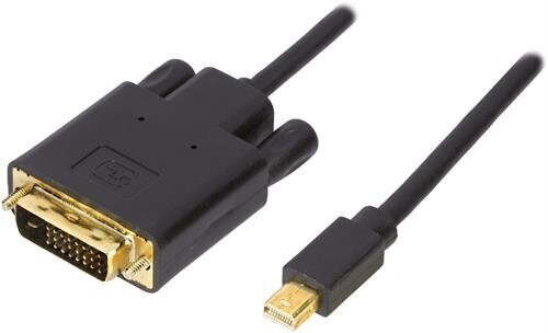 Deltaco DVI302, Mini DisplayPort, DVI-I, 3m hind ja info | Kaablid ja juhtmed | kaup24.ee