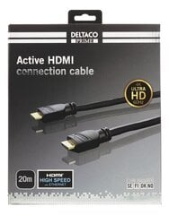 Deltaco HDMI-3200, HDMI, 20 m hind ja info | Kaablid ja juhtmed | kaup24.ee