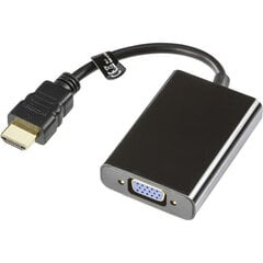 Deltaco HDMI-VGA7, HDMI/VGA, 0.2 м цена и информация | Адаптеры и USB-hub | kaup24.ee