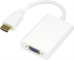 Deltaco HDMI-VGA8, HDMI/VGA, 0.2 m цена и информация | Адаптеры и USB-hub | kaup24.ee