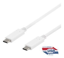 Deltaco USBC-1407, USB-C, 1 m цена и информация | Кабели и провода | kaup24.ee