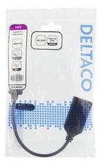 Deltaco DP-HDMI32, DisplayPort, HDMI, 0.1m hind ja info | USB jagajad, adapterid | kaup24.ee