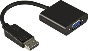 Deltaco DP-VGA7, DisplayPort, VGA, 0.2m цена и информация | Адаптеры и USB-hub | kaup24.ee