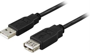 Deltaco USB2-14S, USB 2.0, 5 м цена и информация | Кабели и провода | kaup24.ee