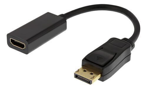 Deltaco DP-HDMI43, DisplayPort, HDMI, 0.2m цена и информация | USB jagajad, adapterid | kaup24.ee