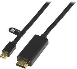 Deltaco DP-HDMI304, Mini DP/HDMI, 3 m hind ja info | Kaablid ja juhtmed | kaup24.ee