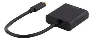 Deltaco USBC-HDMI8, USB-C, HDMI, 0.2m hind ja info | Kaablid ja juhtmed | kaup24.ee