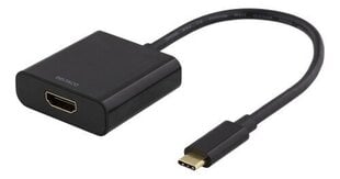 Deltaco USBC-HDMI8, USB-C/HDMI, 0.2 m hind ja info | Kaablid ja juhtmed | kaup24.ee