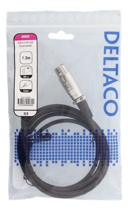 Deltaco XLR-2000, XLR/Aux 3.5 mm, 1.5 m цена и информация | Kaablid ja juhtmed | kaup24.ee