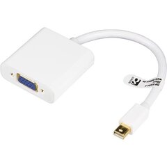 Deltaco DP-VGA4-K, Mini DP/VGA, 0.18 м цена и информация | Кабели и провода | kaup24.ee