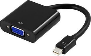 Deltaco DP-VGA3, Mini DP/VGA, 0.2 m цена и информация | Кабели и провода | kaup24.ee