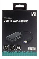Deltaco USB3-SATA6G2, USB-A/SATA цена и информация | Кабели и провода | kaup24.ee