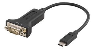 Deltaco USBC-1102, USB-C/RS-232, 0.2 m цена и информация | Адаптеры и USB-hub | kaup24.ee