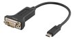 Deltaco USBC-1102, USB-C/RS-232, 0.2 m hind ja info | USB jagajad, adapterid | kaup24.ee