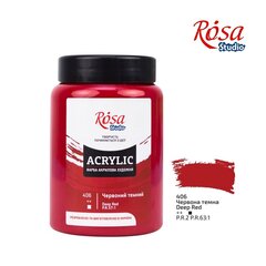 Akrüülvärvid ROSA Studio 400ml, Dark Red hind ja info | Kunstitarbed, voolimise tarvikud | kaup24.ee