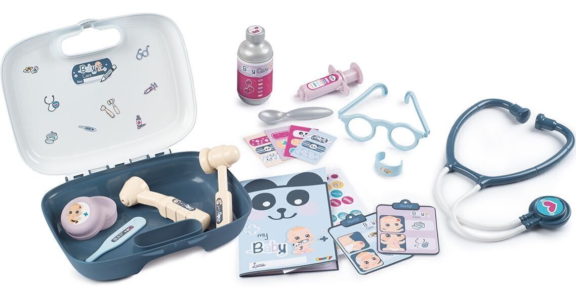 Noore arsti komplekt kohvris Smoby Baby Care цена и информация | Tüdrukute mänguasjad | kaup24.ee