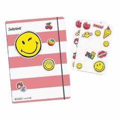 Блокнот Herlitz My.Book Flex Smiley Girly А5 40л клетка пластиковая обложка цена и информация | Тетради и бумажные товары | kaup24.ee