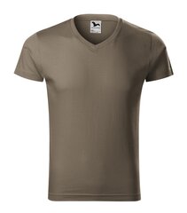 Футболка для мужчин Slim Fit V-neck, черная цена и информация | Мужские футболки | kaup24.ee