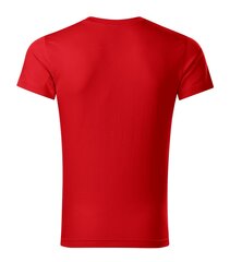 Футболка для мужчин Slim Fit V-neck, красная цена и информация | Мужские футболки | kaup24.ee