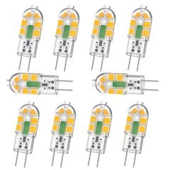 G4 lambipirn, G4 LED pirn 2W 240LM, vastab 20W G4 halogeenpirnile, soe valge 3000K, AC/DC 12V hind ja info | Muud mööblitarvikud | kaup24.ee