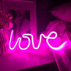 Неоновые вывески Love Light LED Love Art Dorm Home Sign Wall Decor Table Decor for Valentine Gift цена и информация | Другие принадлежности для мебели | kaup24.ee