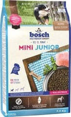 Kuivtoit väikestest tõugudest noortele kutsikatele BOSCH Mini Junior, 3 kg цена и информация | Сухой корм для собак | kaup24.ee
