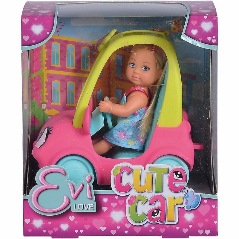 Nukk Evi autoga Simba hind ja info | Tüdrukute mänguasjad | kaup24.ee
