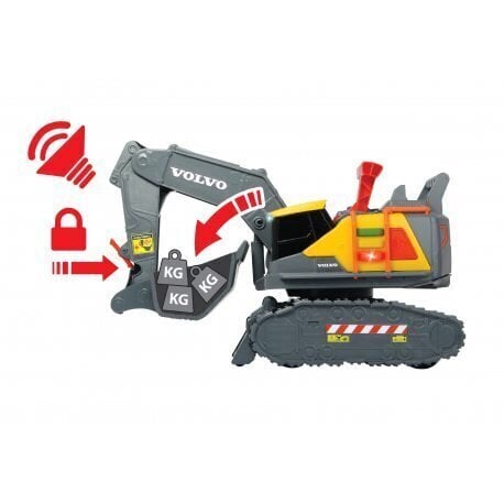 Ekskavaator Simba Dickie Toys Construction Volvo Weight Lift Excavator hind ja info | Poiste mänguasjad | kaup24.ee
