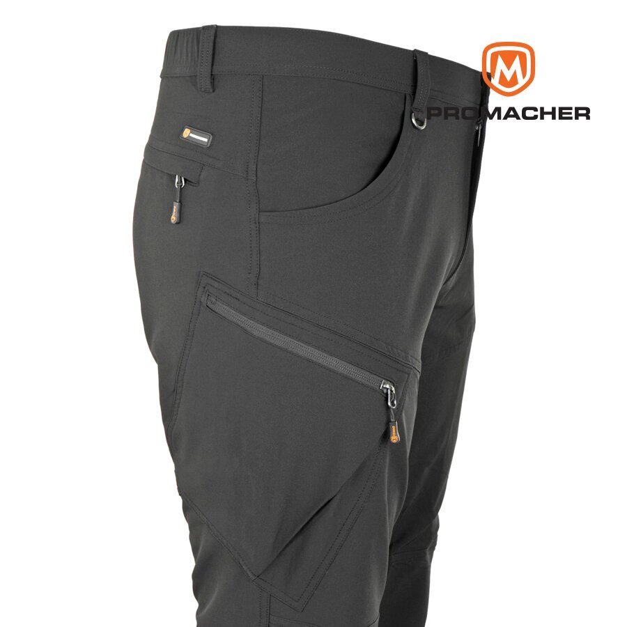 Elastsed püksid Promacher FOBOS, must hind ja info | Tööriided | kaup24.ee