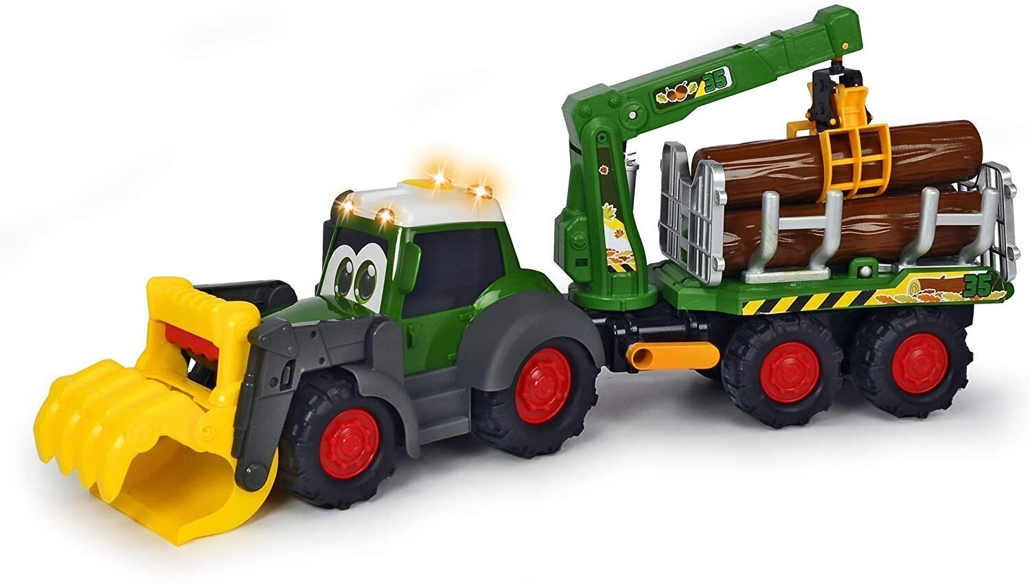 Traktor laaduri ja kraanaga Simba Dickie Toys Happy Fendt цена и информация | Imikute mänguasjad | kaup24.ee