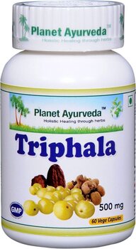 Toidulisand, looduslik vahend vere ja soolte puhastamiseks - Triphala BIO, Planet Ayurveda™, 60 kapslit hind ja info | Vitamiinid, toidulisandid, preparaadid tervise heaoluks | kaup24.ee