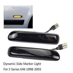 Auto Suitsutatud Led-Dünaamiline Külgmarker, Mis Ühildub 3-Seeria E46 Kupee1997-2001-Ga hind ja info | Autotuled | kaup24.ee