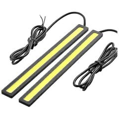 2 X Veekindel Super Car Drl Udusõidu Cob Led Light Valge hind ja info | Autotuled | kaup24.ee