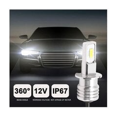 4X H3 Super Bright Led Esitule Udutule Kaugtule Lambipirni Komplekt 6000K Valge 100W hind ja info | Autotuled | kaup24.ee